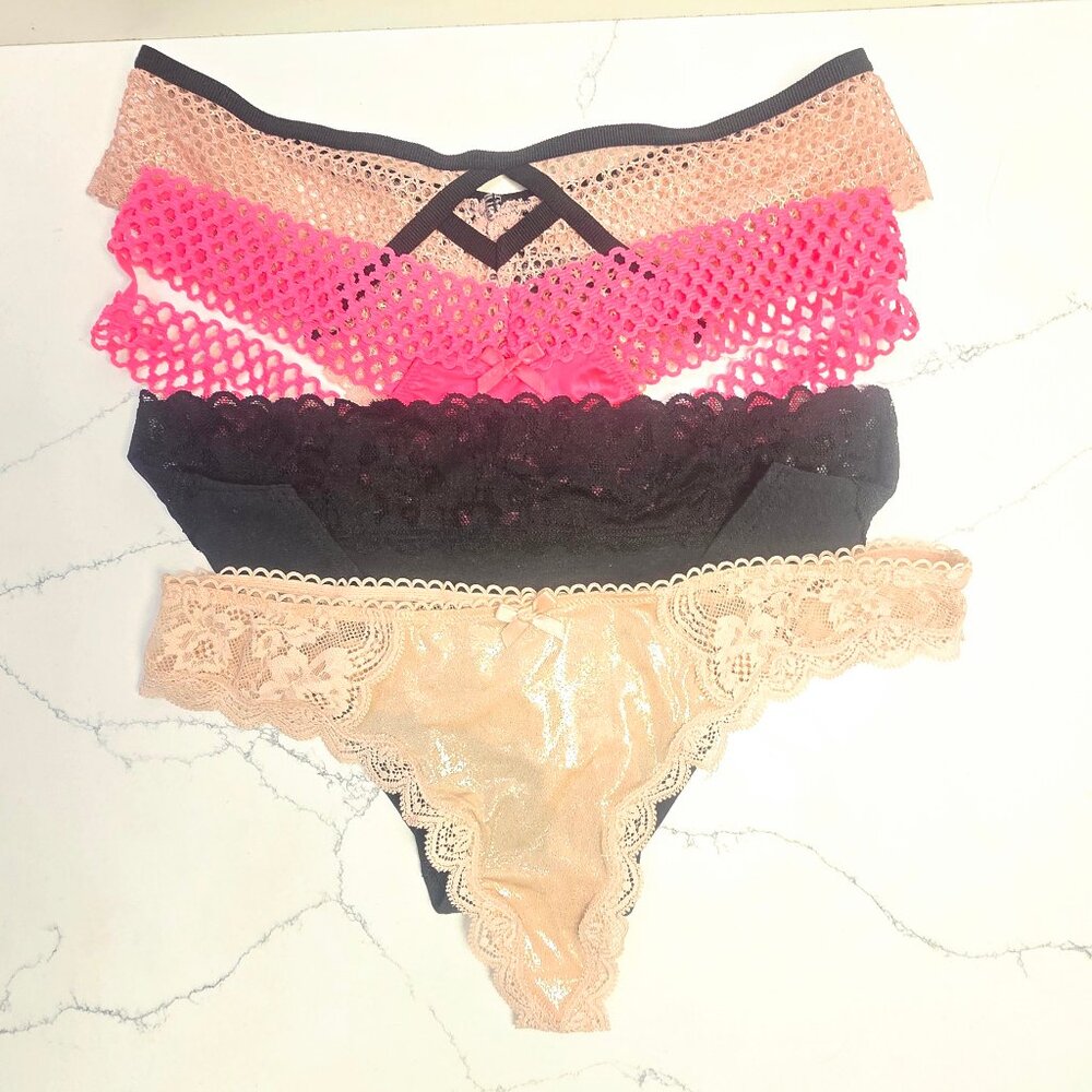 Victoria's Secret Bundle of 4 Panties- Medium